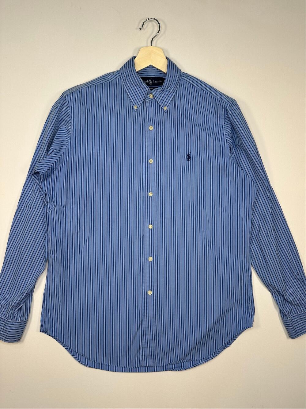 Ralph Lauren Striped Long Sleeve Button Down Dress Shirt Size Medium